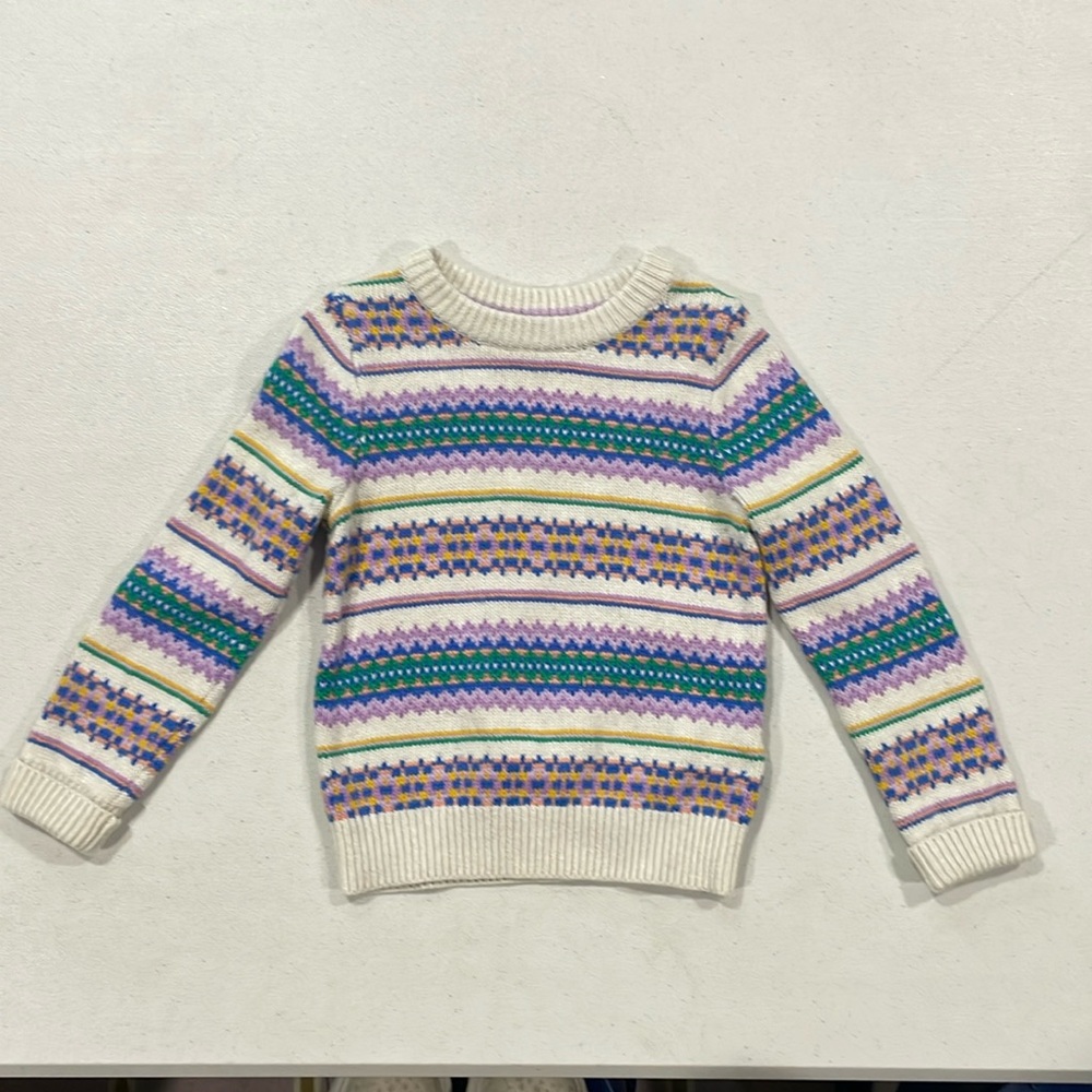 Mini Boden fair isle sweater, size 4-5y